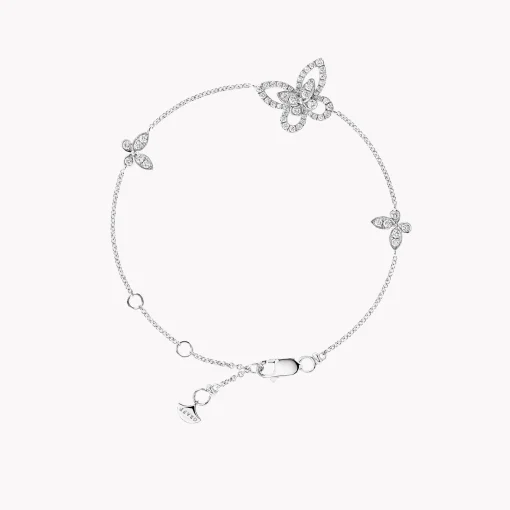 Graff Butterfly Silhouette Diamond Mini Bracelet^ White Gold|Butterfly