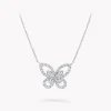 Graff Butterfly Silhouette Diamond Pendant^ White Gold|Butterfly