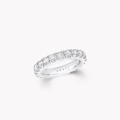Graff Castle Set Round Diamond Wedding Band^ Eternity Rings|For Her