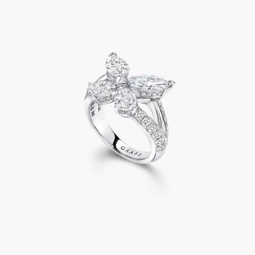 Graff Classic Butterfly Diamond Ring^ White Diamond|Butterfly