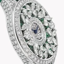 Graff Classic Butterfly Diamond and Emerald Watch^ Watches|Emerald