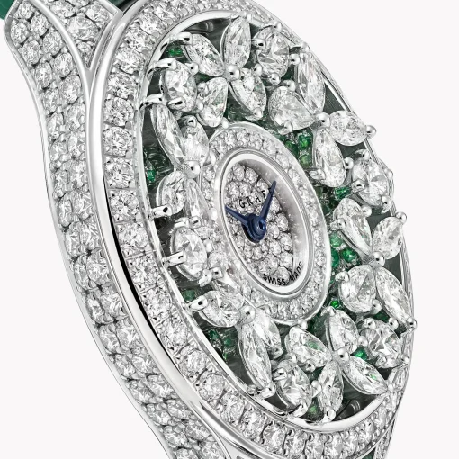 Graff Classic Butterfly Diamond and Emerald Watch^ Watches|Emerald