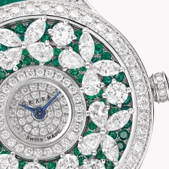 Graff Classic Butterfly Diamond and Emerald Watch^ Watches|Emerald