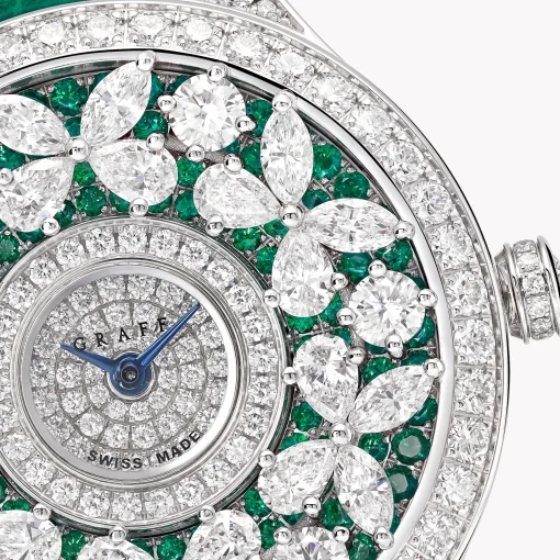 Graff Classic Butterfly Diamond and Emerald Watch^ Watches|Emerald