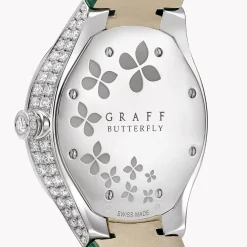 Graff Classic Butterfly Diamond and Emerald Watch^ Watches|Emerald