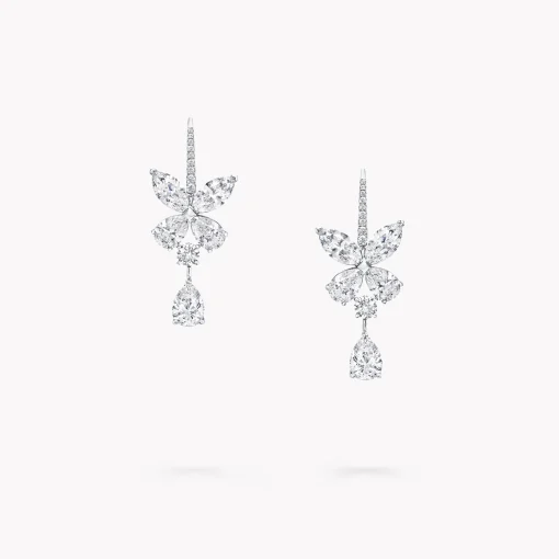 Graff Classic Butterfly Pear Shape Diamond Drop Earrings^ Bridal Jewelry|White Diamond
