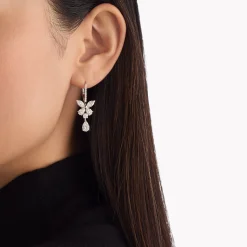 Graff Classic Butterfly Pear Shape Diamond Drop Earrings^ Bridal Jewelry|White Diamond