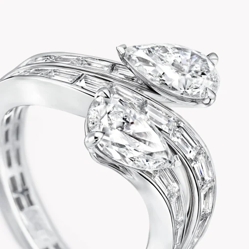 Graff Duet Triple Row Diamond Ring^ Rings