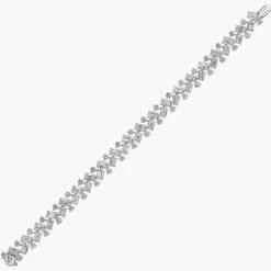 Graff Emerald Cut And Round Diamond Bracelet^ Bridal Jewelry|Platinum