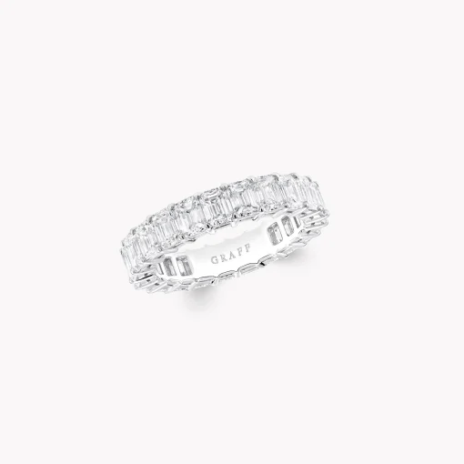 Graff Emerald Cut Diamond Wedding Band^ Eternity Rings|For Her