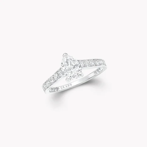 Graff Flame Pear Shape Diamond Engagement Ring^ Pear|Flame