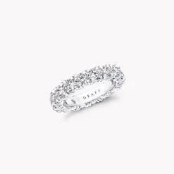 Graff Four Claw Round Diamond Wedding Band^ Eternity Rings|For Her