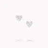 Graff Heart Shape Diamond Stud Earrings^ Bridal Jewelry|White Diamond