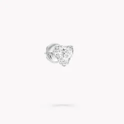 Graff Heart Shape Diamond Stud Earrings^ Bridal Jewelry|White Diamond