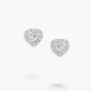 Graff Icon Heart Shape Diamond Stud Earrings^ White Diamond|Icon