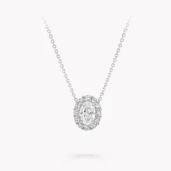 Graff Icon Oval Diamond Pendant^ Bridal Jewelry|White Diamond
