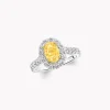 Graff Icon Oval Yellow and White Diamond Engagement Ring^ Oval|Icon