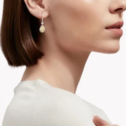Graff Icon Pear Shape Yellow and White Diamond Earrings^ Bridal Jewelry|Yellow Diamond