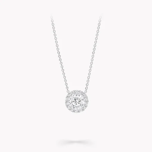 Graff Icon Round Diamond Pendant^ Bridal Jewelry|White Gold