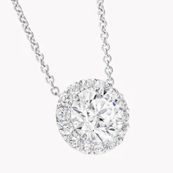 Graff Icon Round Diamond Pendant^ Bridal Jewelry|White Gold