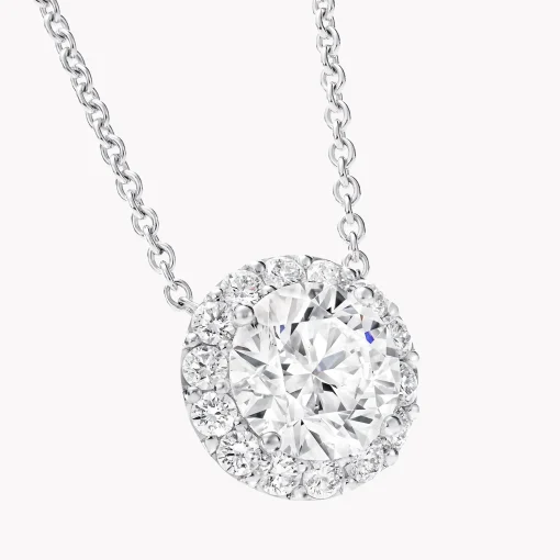 Graff Icon Round Diamond Pendant^ Bridal Jewelry|White Gold