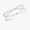 Graff Kiss Pavé Diamond Bangle^ White Gold|Bracelets & Bangles