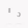Graff Laurence Signature Pavé Diamond Hoop Earrings^ White Gold|Earrings