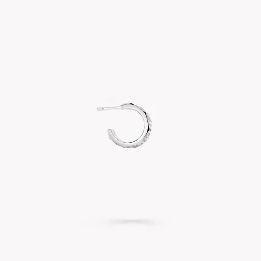Graff Laurence Signature Pavé Diamond Hoop Earrings^ White Gold|Earrings