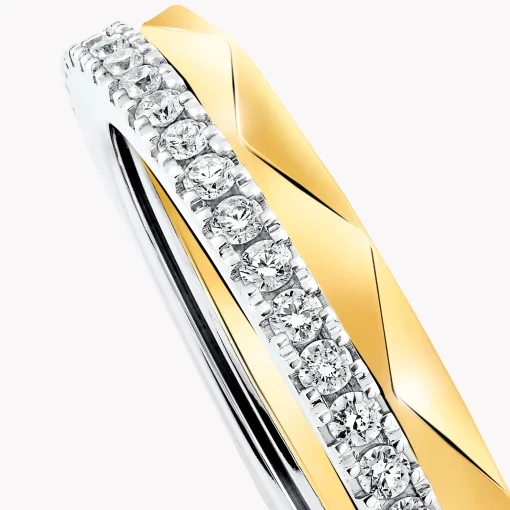 Graff Laurence Signature Diamond and Gold Band^ Yellow Gold|White Diamond