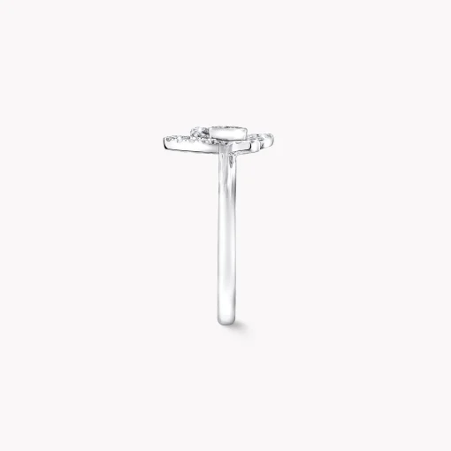 Graff Mini Butterfly Silhouette Diamond Ring^ White Gold|Butterfly