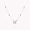 Graff Multi Butterfly Silhouette Diamond Pendant^ White Gold|Butterfly