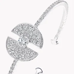 Graff Night Moon Diamond Bangle^ White Gold|Tribal