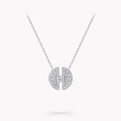 Graff Night Moon Diamond Pendant^ White Gold|White Diamond