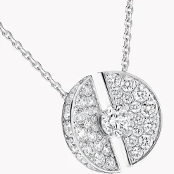 Graff Night Moon Diamond Pendant^ White Gold|White Diamond