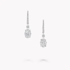 Graff Oval Diamond Earrings^ White Diamond|Classic Graff