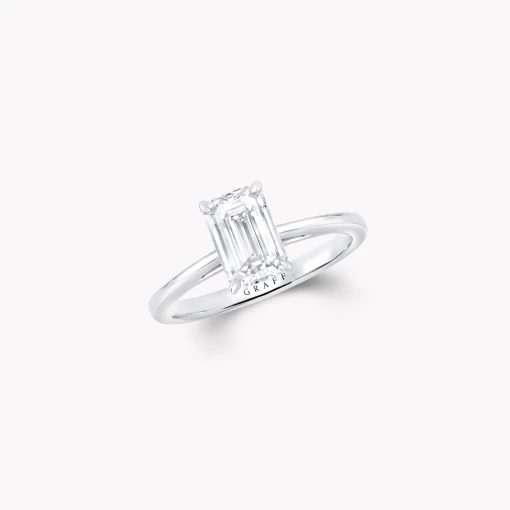 Graff Paragon Emerald Cut Diamond Engagement Ring^ Emerald|Paragon