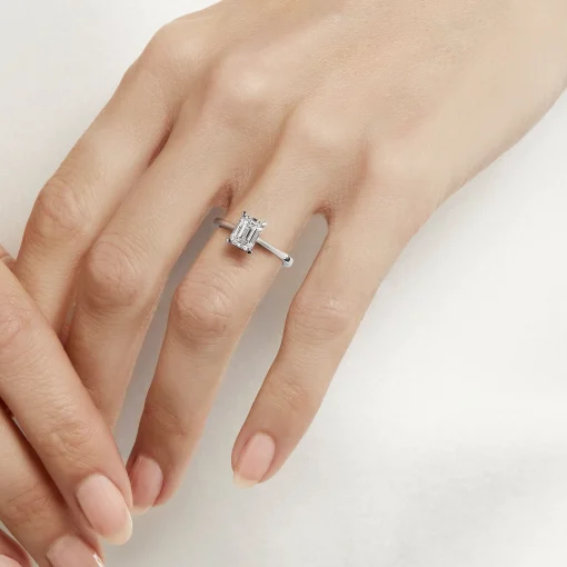 Graff Paragon Emerald Cut Diamond Engagement Ring^ Emerald|Paragon