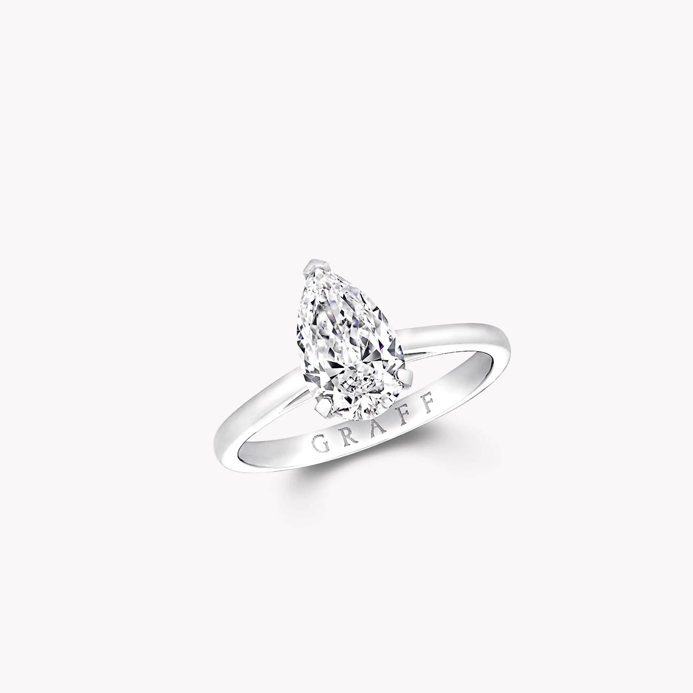 Graff Paragon Pear Shape Diamond Engagement Ring^ Pear|Paragon