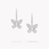 Graff Pavé Butterfly Diamond Drop Earrings^ White Diamond|Butterfly