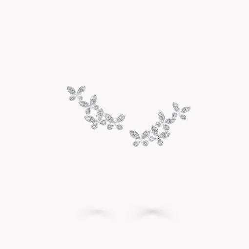 Graff Pavé Butterfly Diamond Petite Ear Climbers^ Butterfly|Earrings