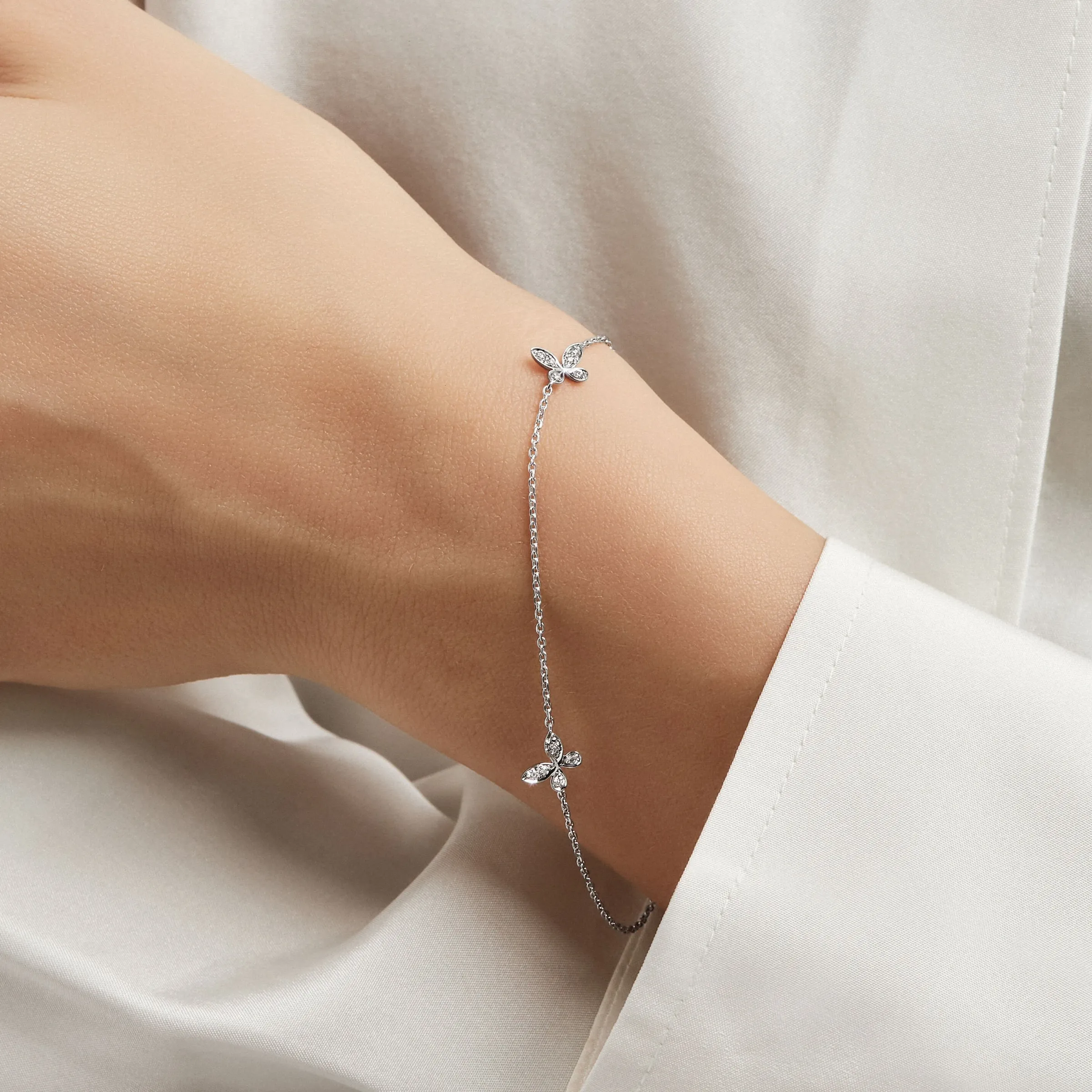 Graff Pavé Butterfly Diamond Petite Bracelet^ Butterfly|Bracelets & Bangles