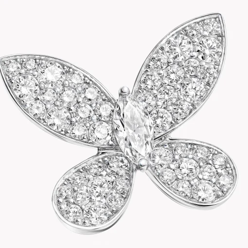 Graff Pavé Butterfly Diamond Stud Earrings^ White Gold|Butterfly