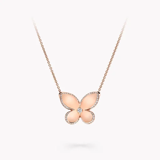 Graff Pavé Butterfly Pendant^ Rose Gold|Butterfly