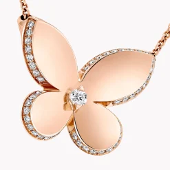 Graff Pavé Butterfly Pendant^ Rose Gold|Butterfly