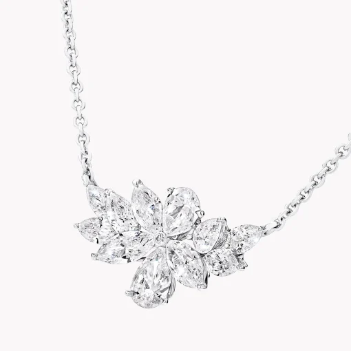 Graff Pear Shape and Marquise Cut Diamond Pendant^ White Diamond|Classic Graff