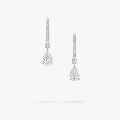 Graff Pear Shape Diamond Solitaire Earrings^ White Diamond|Classic Graff