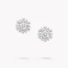 Graff Round Diamond Cluster Stud Earrings^ Bridal Jewelry|White Diamond