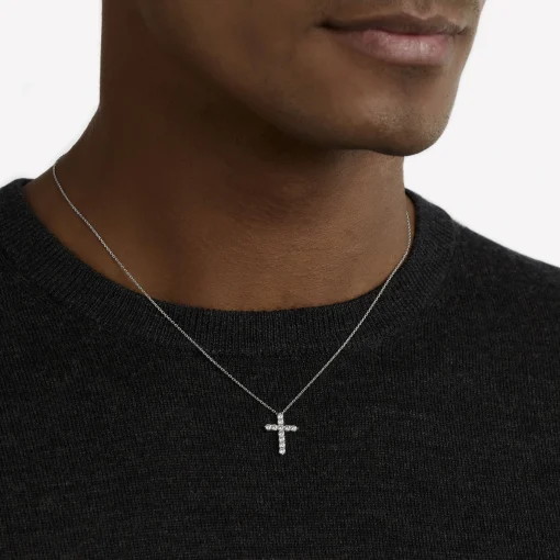 Graff Round Diamond Cross Mini Pendant^ Classic Graff|Men's Jewelry