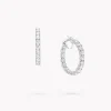 Graff Round Diamond Hoop Earrings^ Bridal Jewelry|White Diamond