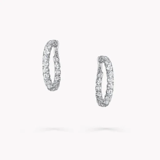 Graff Round Diamond Hoop Earrings^ Classic Graff|Earrings